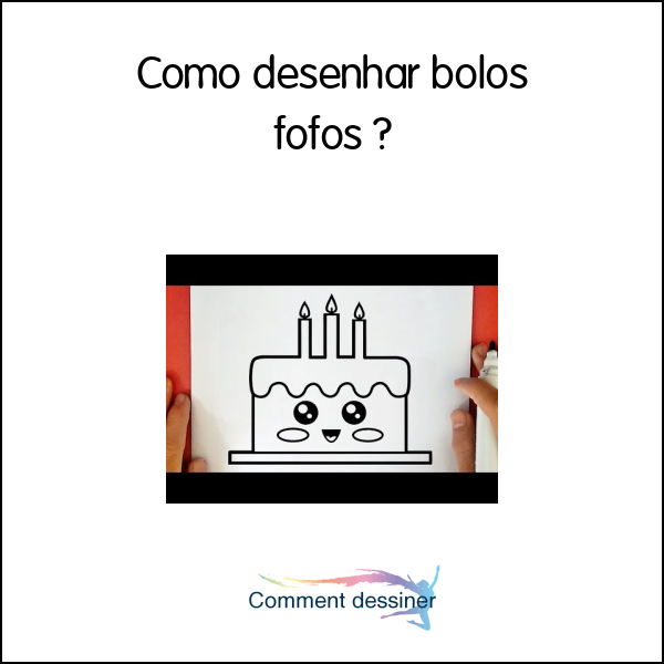 Como desenhar bolos fofos